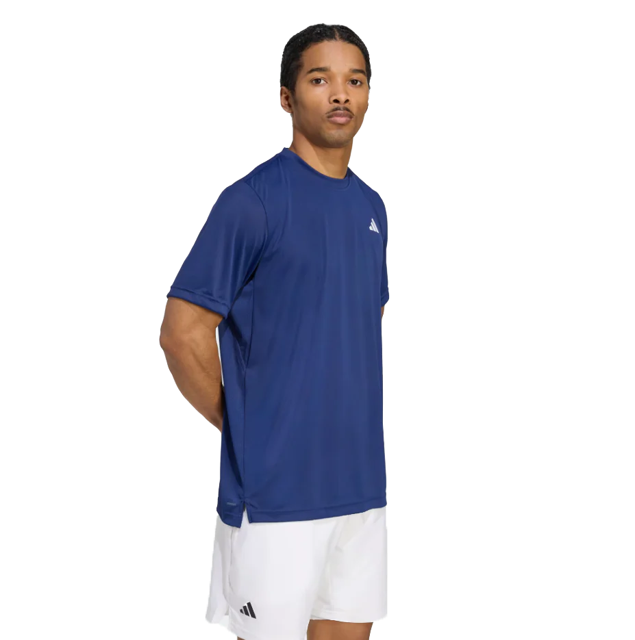 Adidas Men's Club Climacool T-Shirt Navy SS25 - Image 5