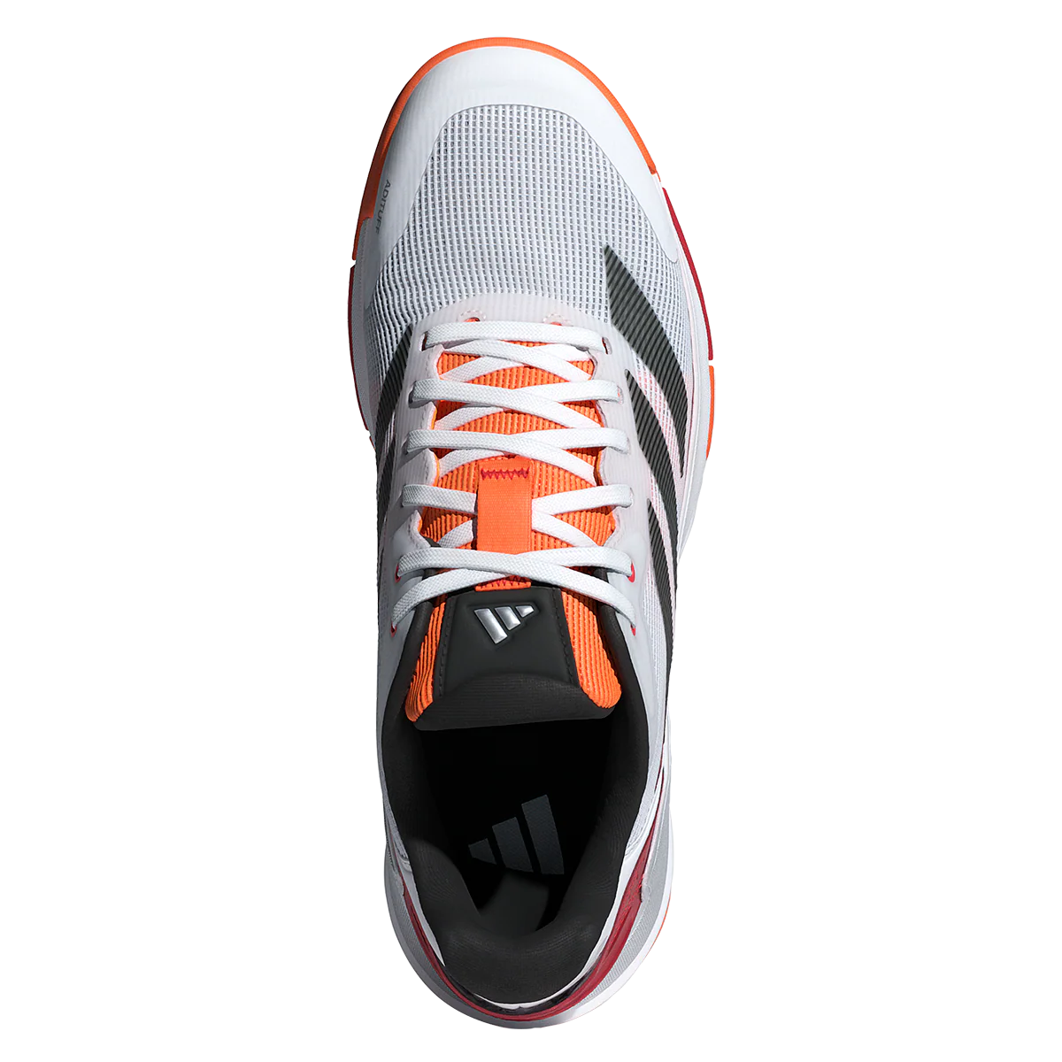 Adidas Men's Crazyquick LS Padel Shoes White Lucid Orange - Image 3