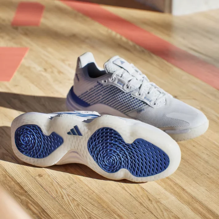 Adidas Men's Stabil 16 Indoor Court Shoes White Royal Blue - Image 3