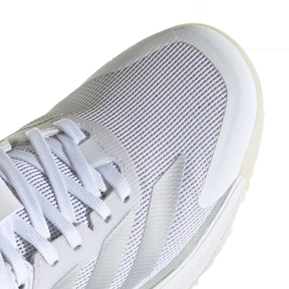 Adidas Women's Crazyquick Boost Padel Shoes White Metallic Silver - Image 7