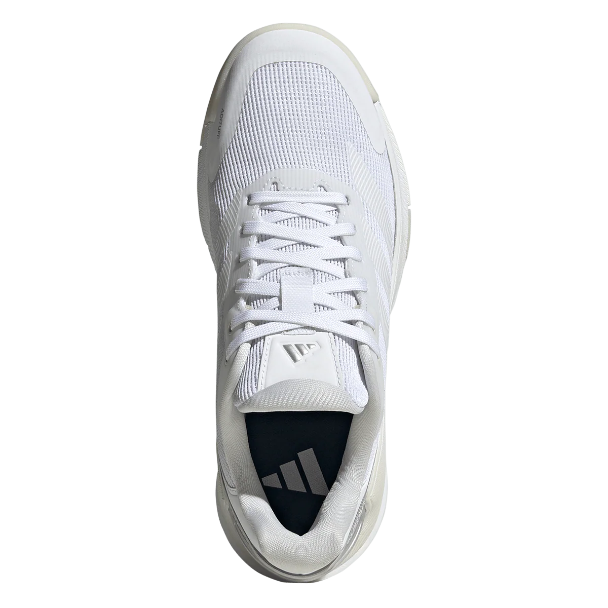 Adidas Women's Crazyquick LS Padel Shoes White Metallic - Image 3