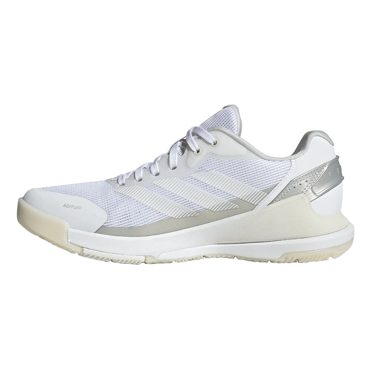 Adidas Women's Crazyquick LS Padel Shoes White Metallic - Image 4