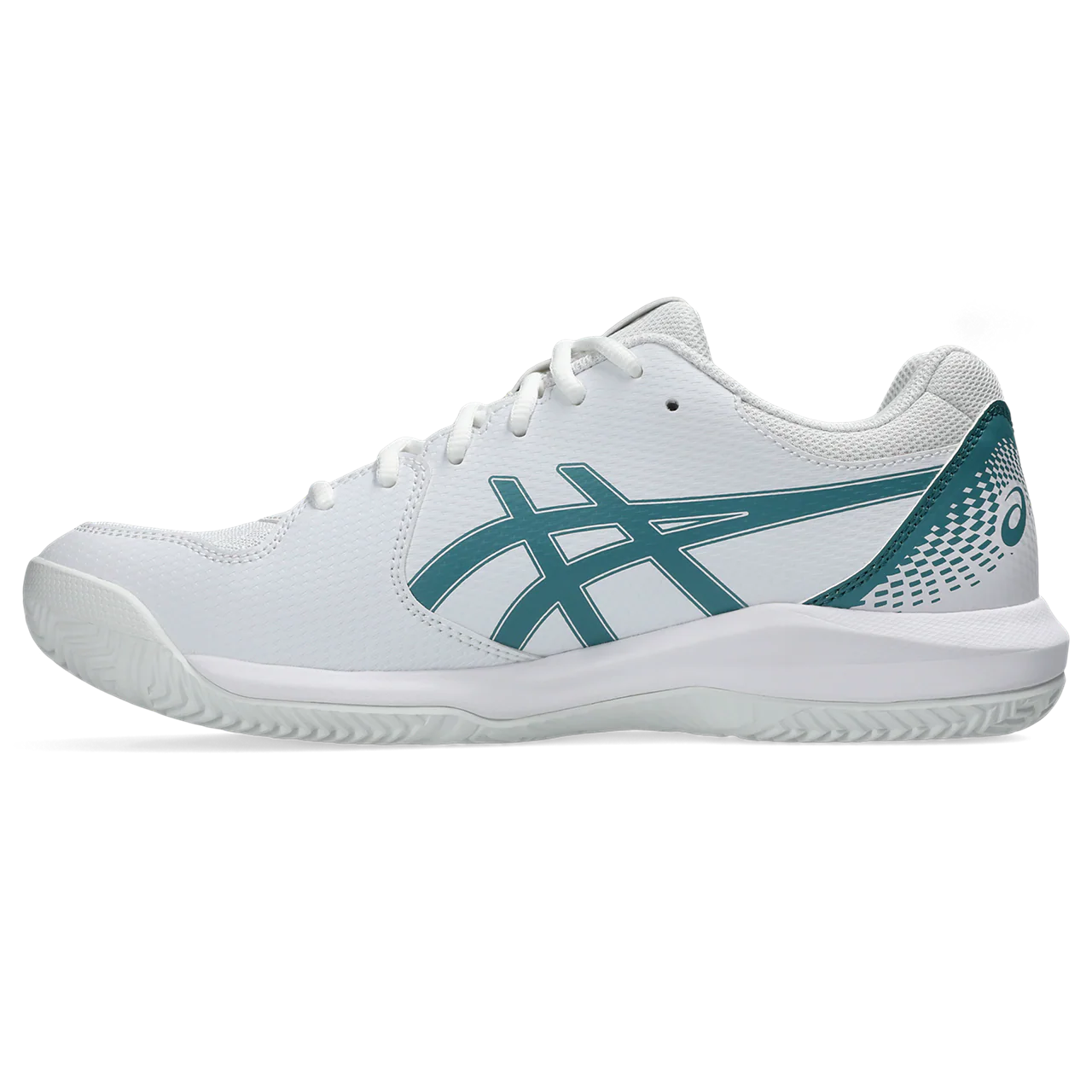 Asics Men's Gel Dedicate 8 Padel Shoes White Misty Pine - Image 2