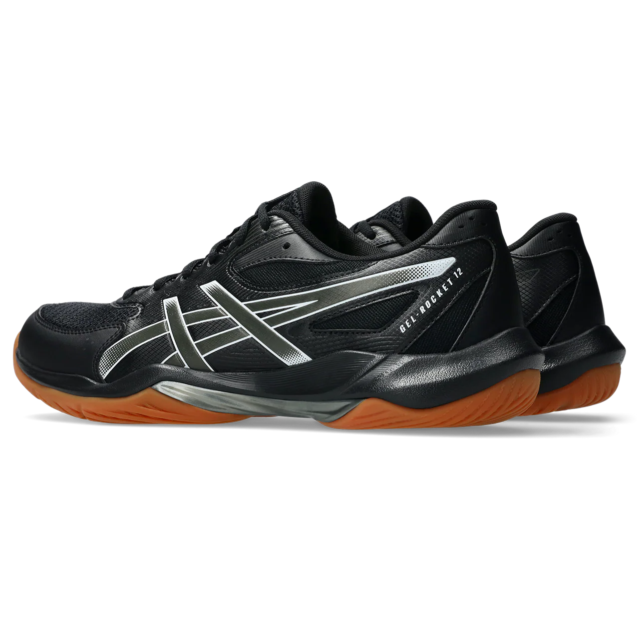 Asics Men's Gel Rocket 12 Indoor Court Shoes Black Gunmetal - Image 5