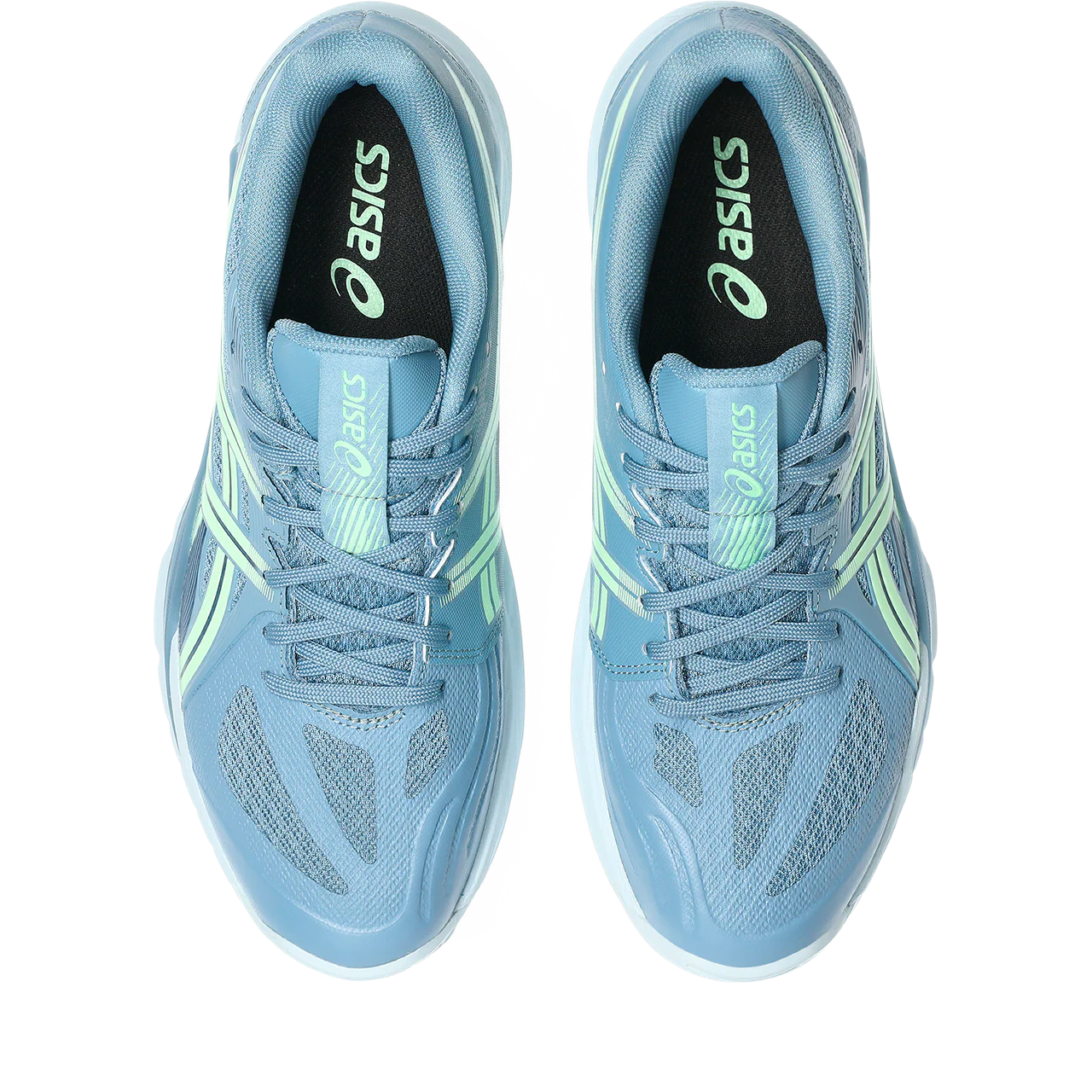 Asics Men's Powerbreak FF Indoor Court Shoes Saba Blue/Menthol - Image 7