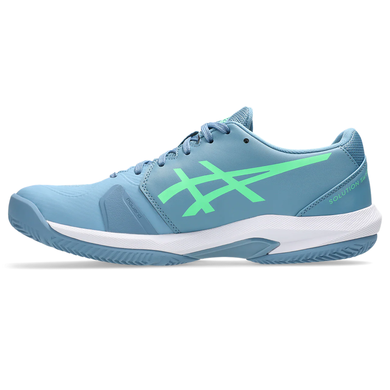 Asics Men's Solution Swift FF 2 Padel Shoes Saba Blue Vital Green - Image 3