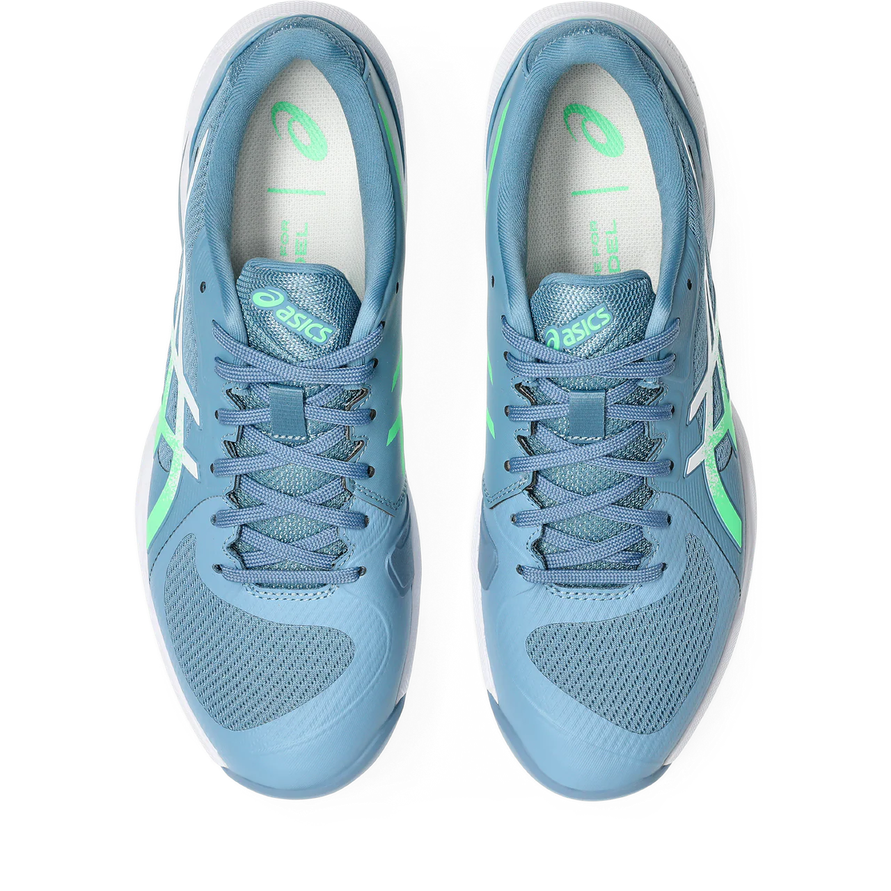 Asics Men's Solution Swift FF 2 Padel Shoes Saba Blue Vital Green - Image 7