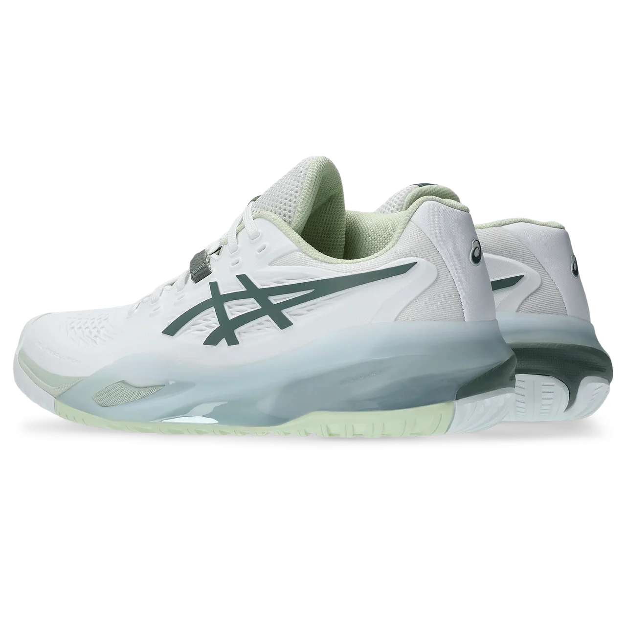 Asics Women's Gel Resolution X Tennis Shoes AW25 White Monument Blue - Image 6