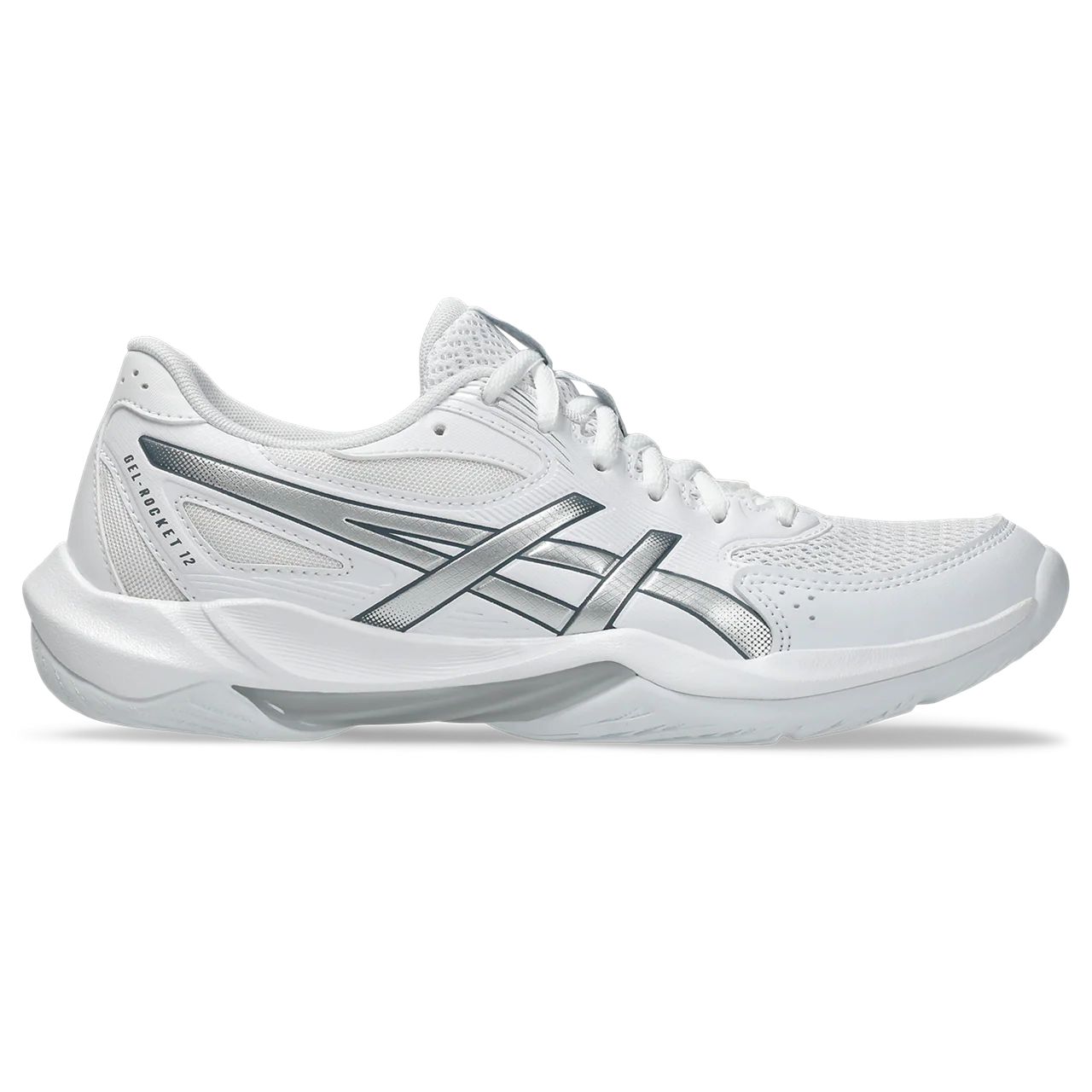 Asics Women's Gel Rocket 12 Indoor Court Shoes AW25 White Pure Silver