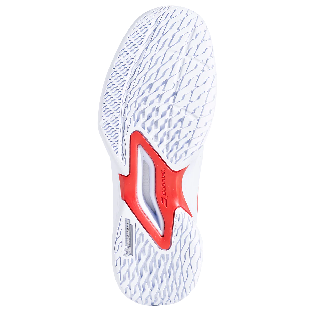 Babolat Junior Propulse 3 Tennis Shoes SS25 White Coral - Image 2