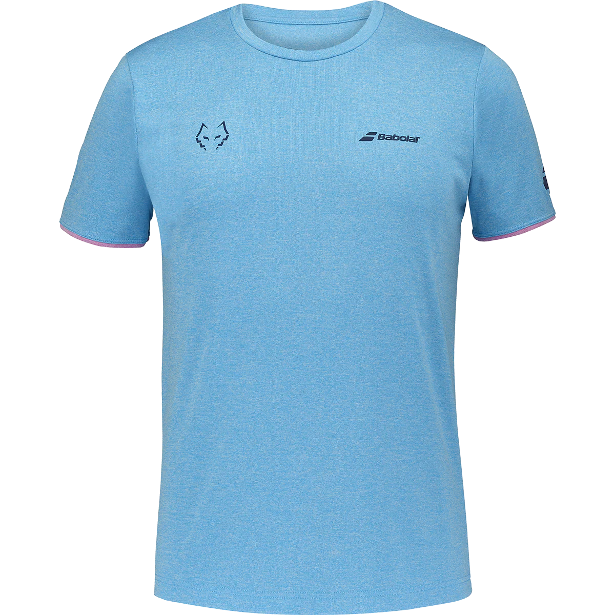 Babolat Men's Crew Neck Tee Lebron 25 Cyan Blue Heather