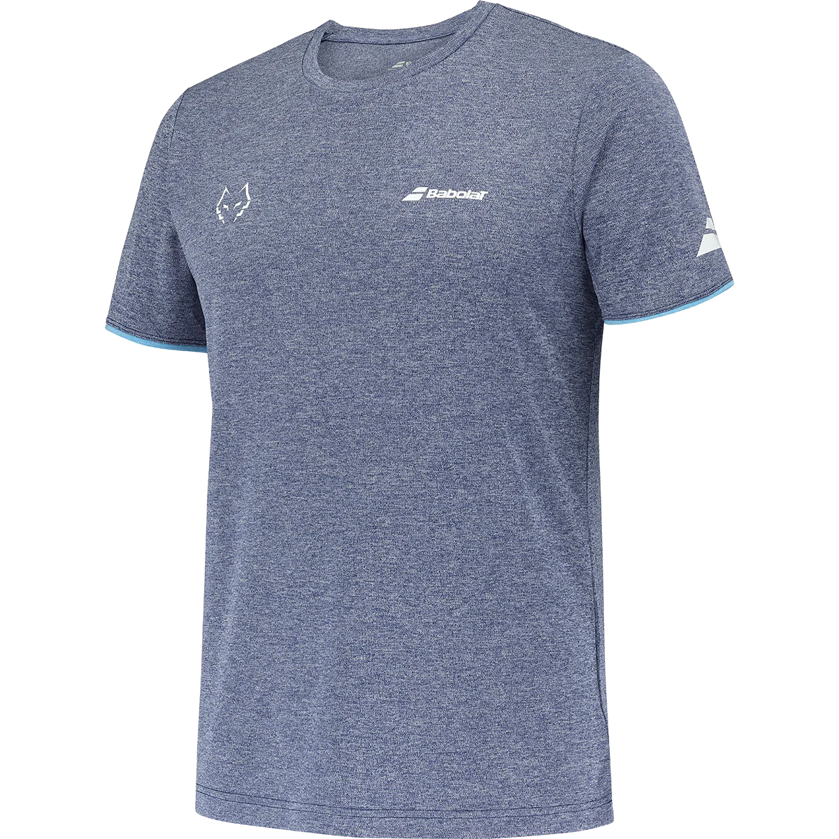 Babolat Men's Crew Neck Tee Lebron 25 Estate Blue Heather - Image 3