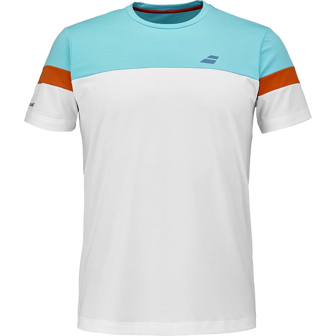 Babolat Men's Crew Neck Tee White/Blue