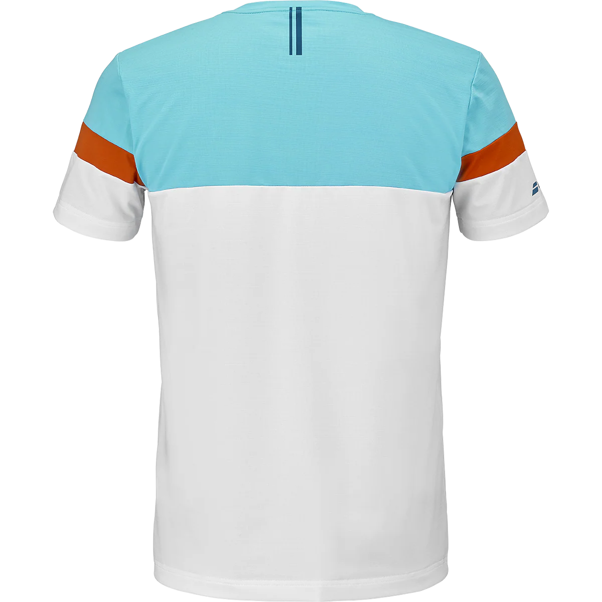 Babolat Men's Crew Neck Tee White/Blue - Image 2