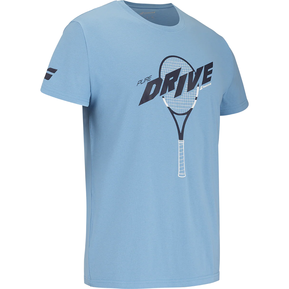 Babolat Men's Drive Cotton Tee Drive Heritage Blue - Image 2