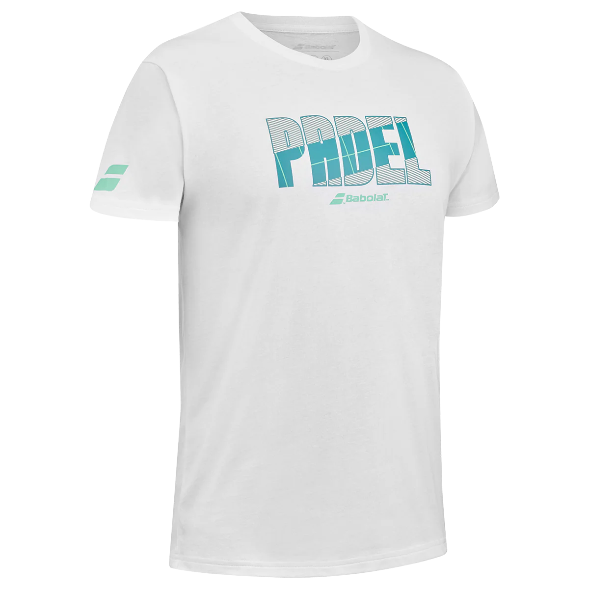 Babolat Men's Padel Cotton Tee White - Image 3