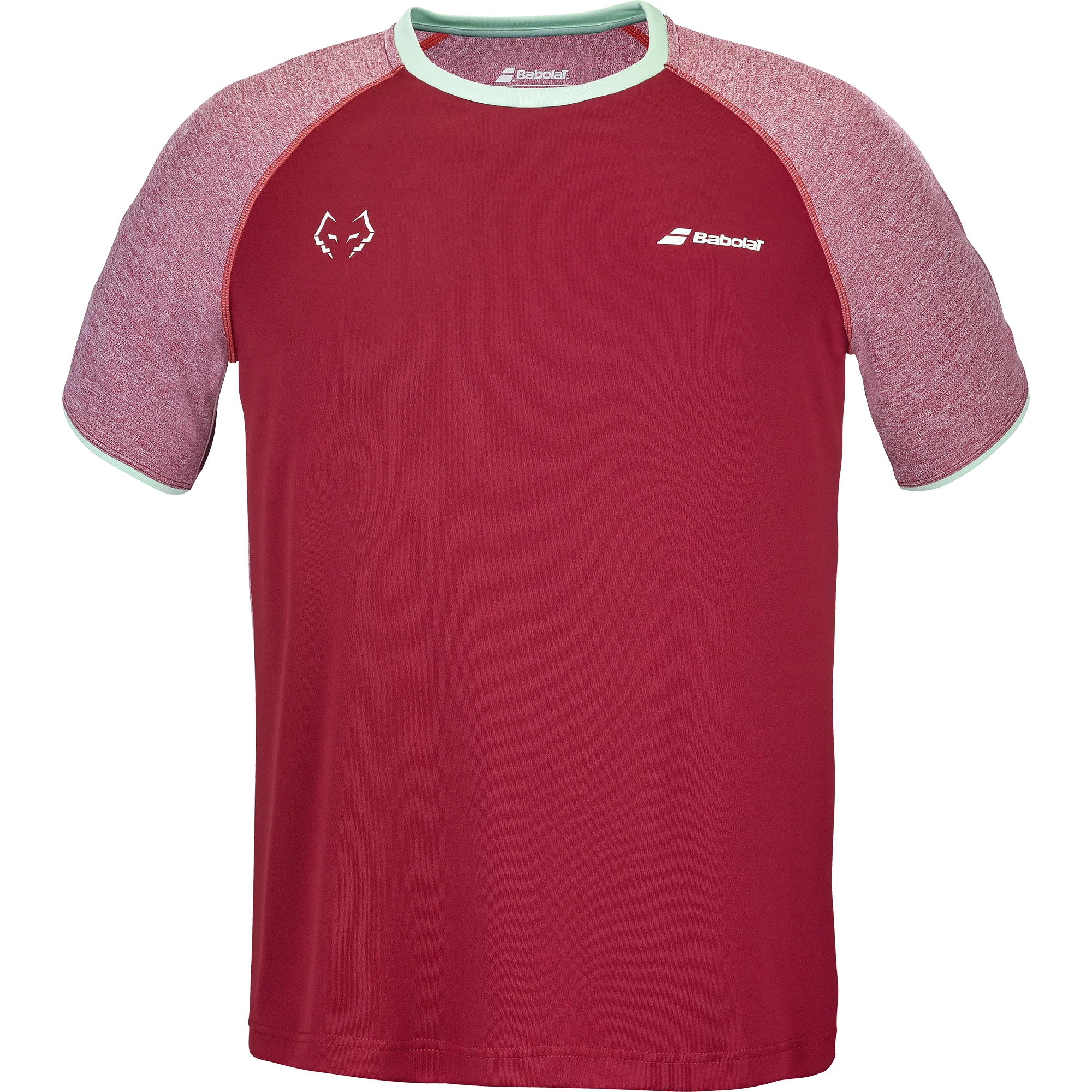 Babolat Men's Play Crew Neck Tee Lebron Red Dahlia