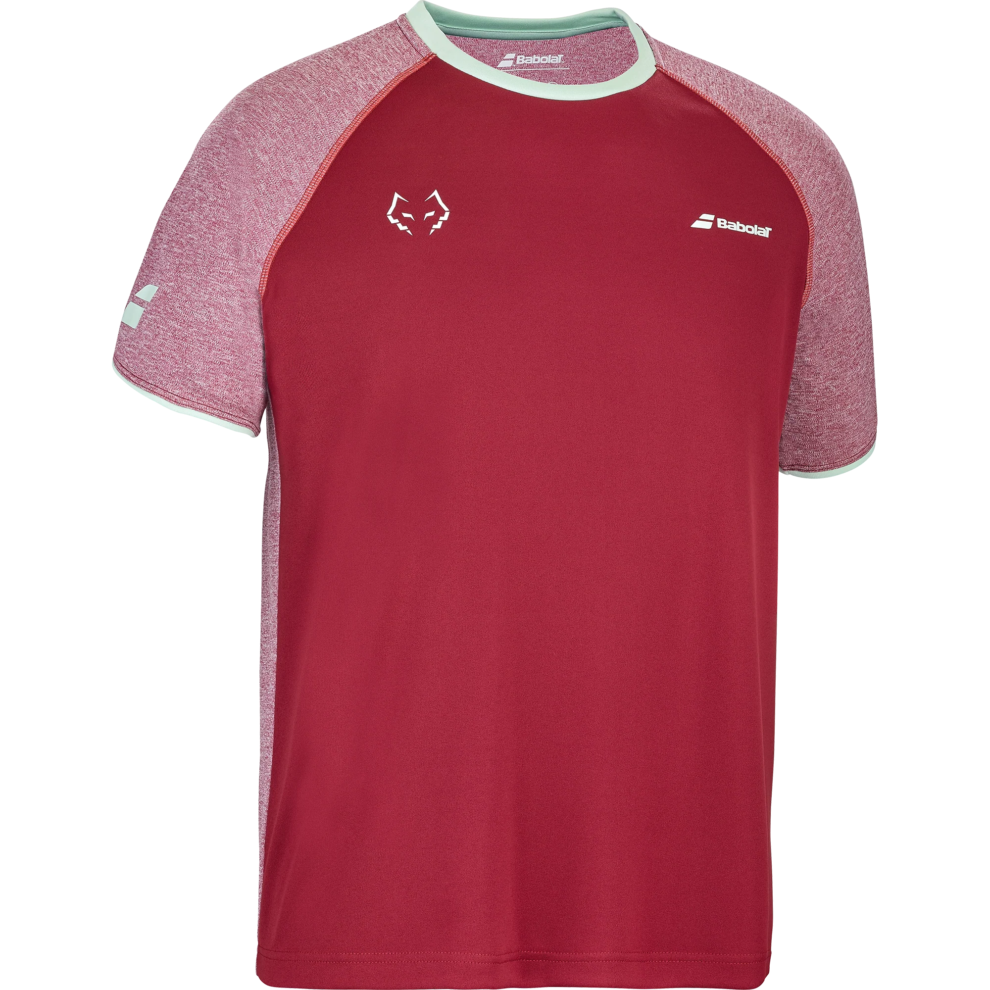 Babolat Men's Play Crew Neck Tee Lebron Red Dahlia - Image 2