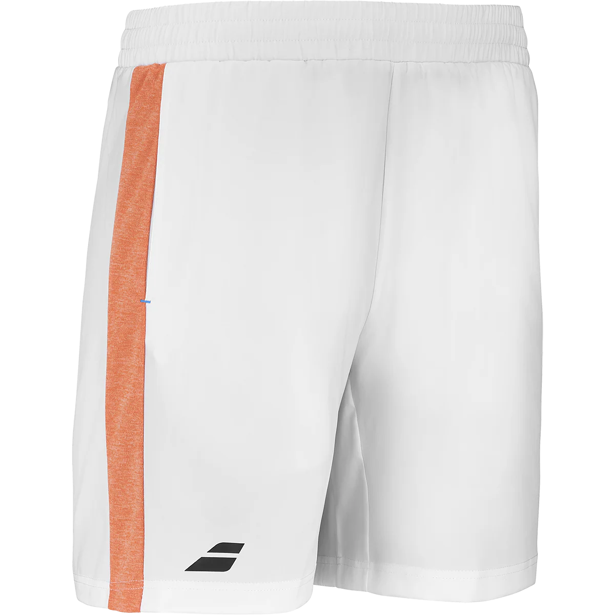 Babolat Men's Play Shorts White Orange - Image 2