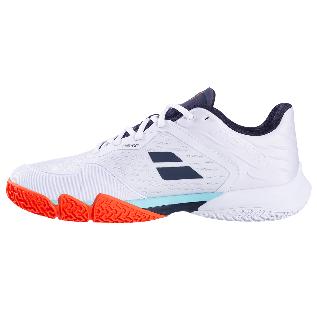 Babolat Men's Premura 3 Lebron Padel Shoes White Orange - Image 3