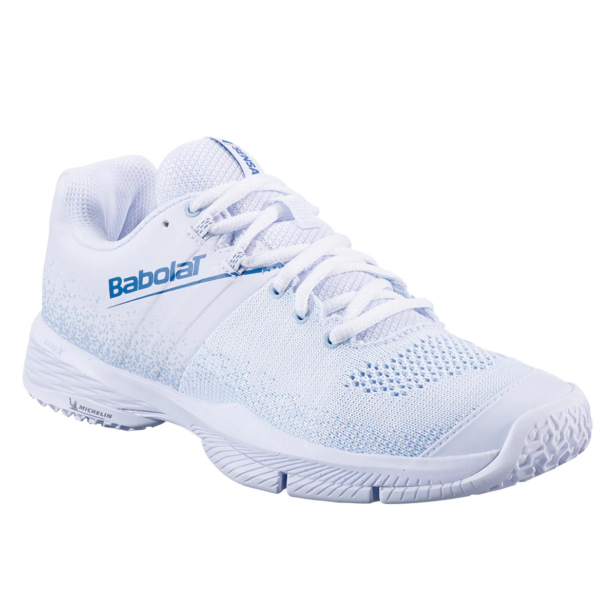 Babolat Women's Sensa Padel Shoes 25 White Cool Blue - Image 5