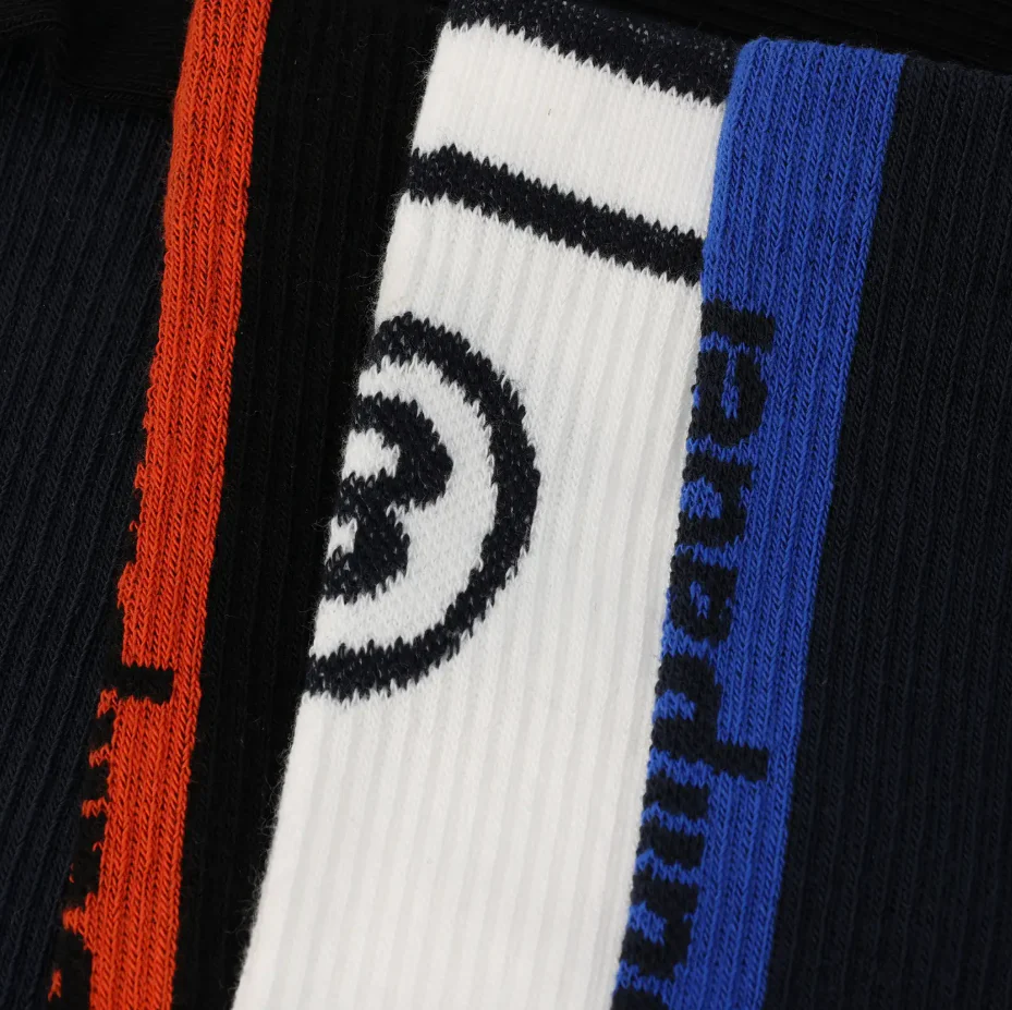 Bullpadel BP255 Socks 3 Pack Black/White/Midnight Blue - Image 2