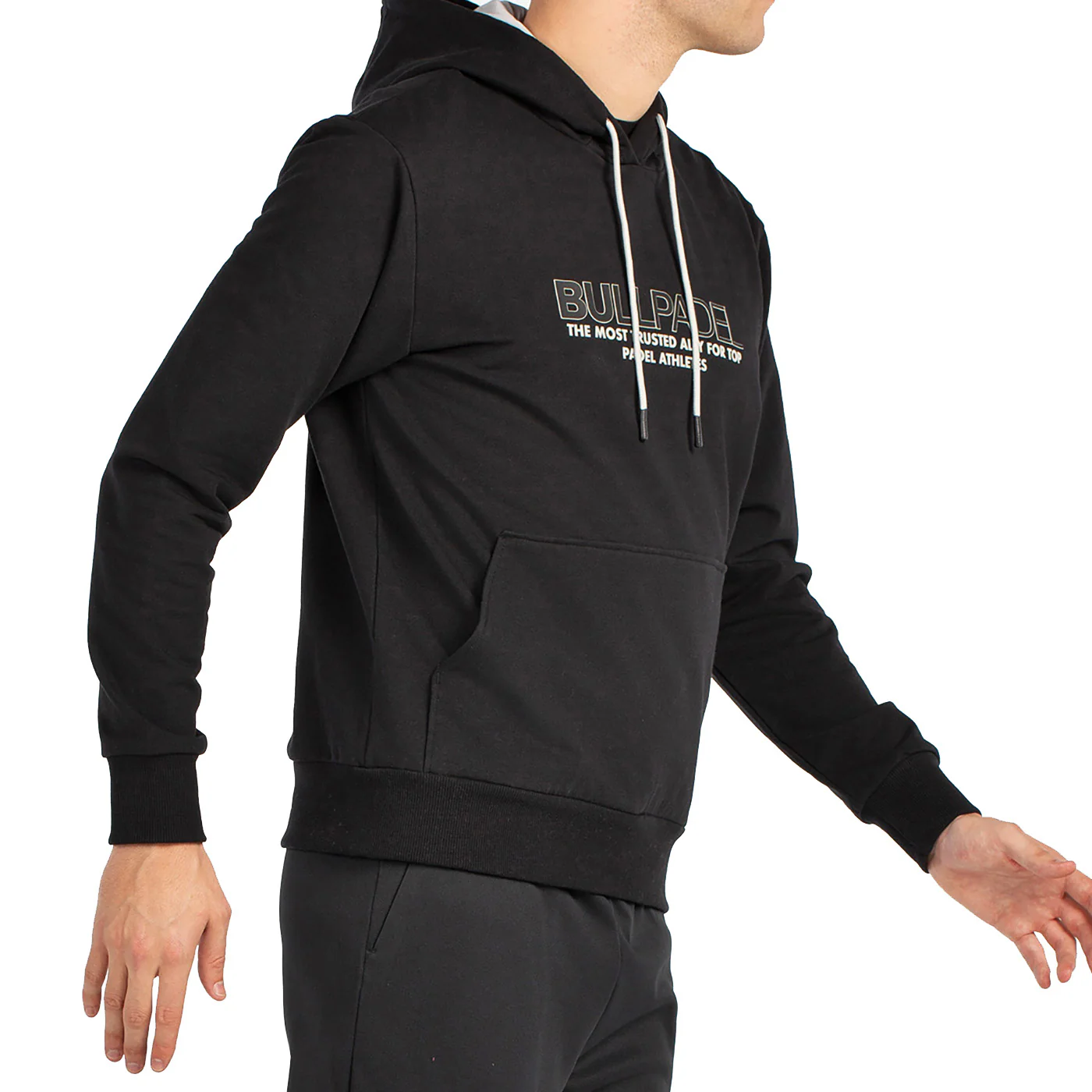 Bullpadel Men's Boyen Hoodie Black - Image 4