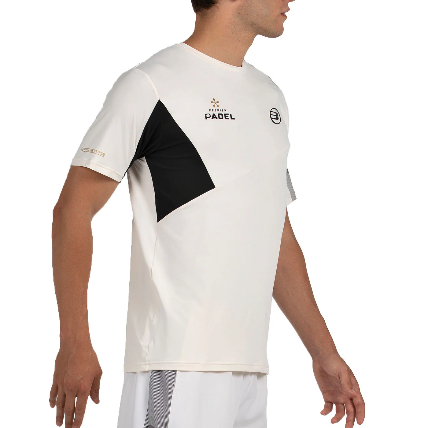 Bullpadel Men's Pocate Premier Padel T-Shirt Ecru - Image 4