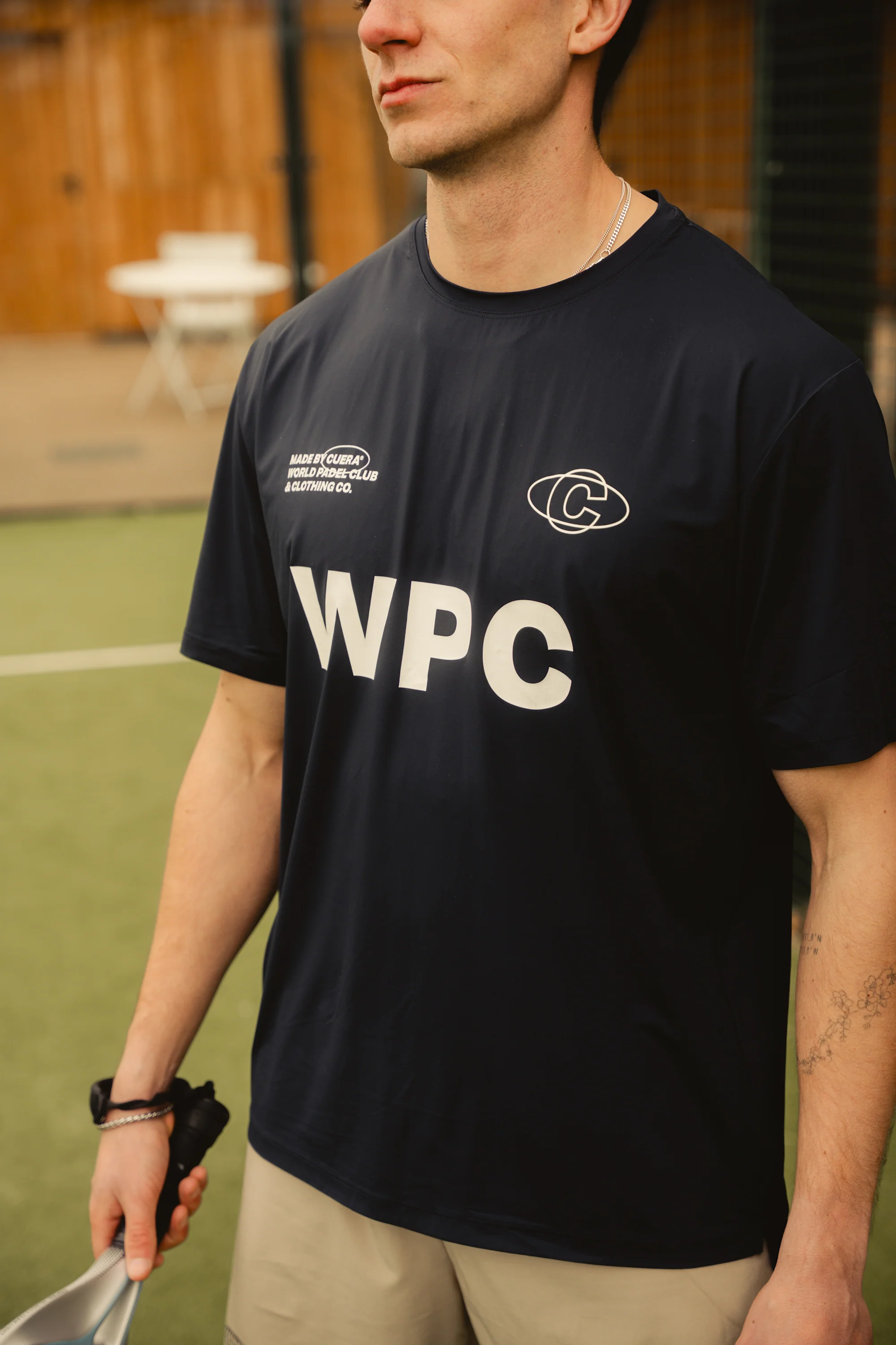 Cuera Men's Active WPC Light Weight T-Shirt Navy - Image 2