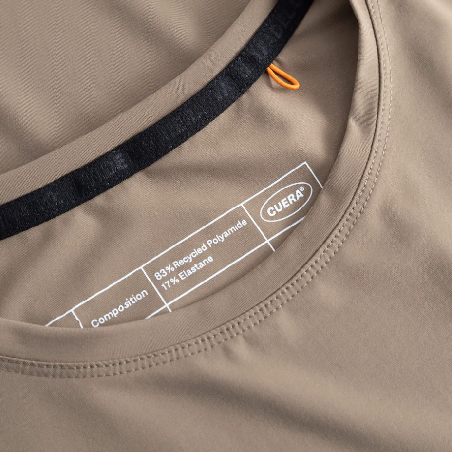 Cuera Men's On Court Airy Logo T-Shirt Walnut - Image 3