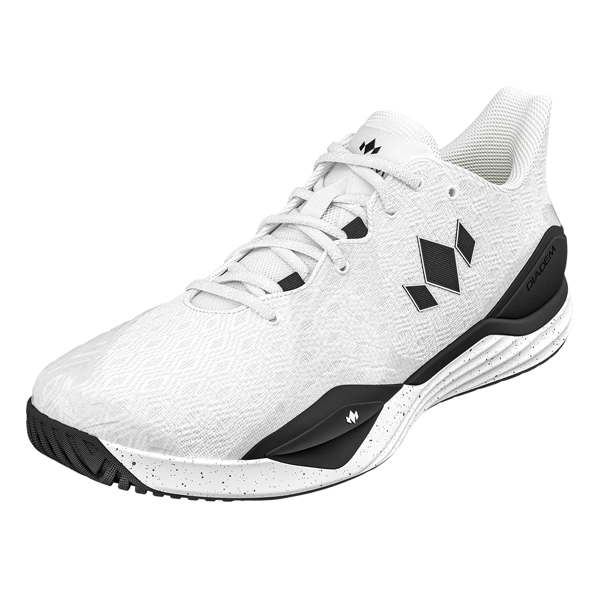 Diadem Men's Court Burst Pickleball Shoes - White/Black - Image 4