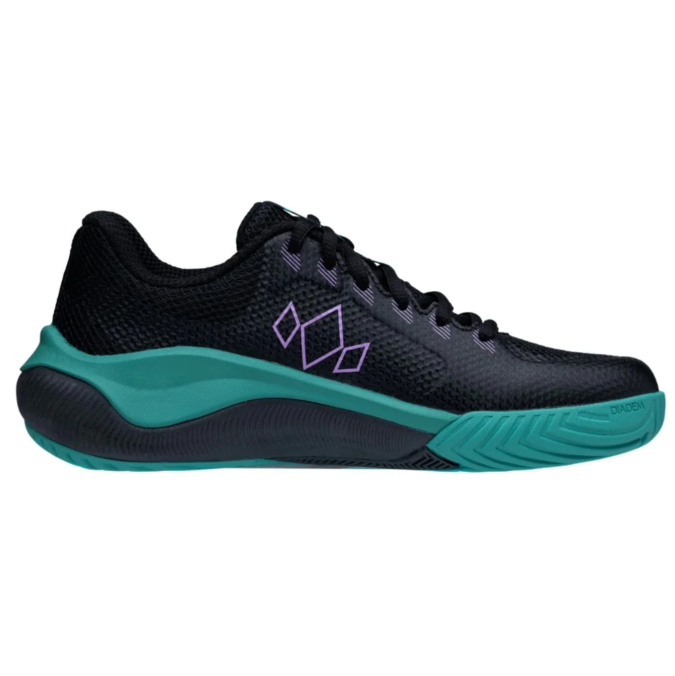 Diadem Women's Court Flo Pickleball Shoes Black/Teal - Image 3