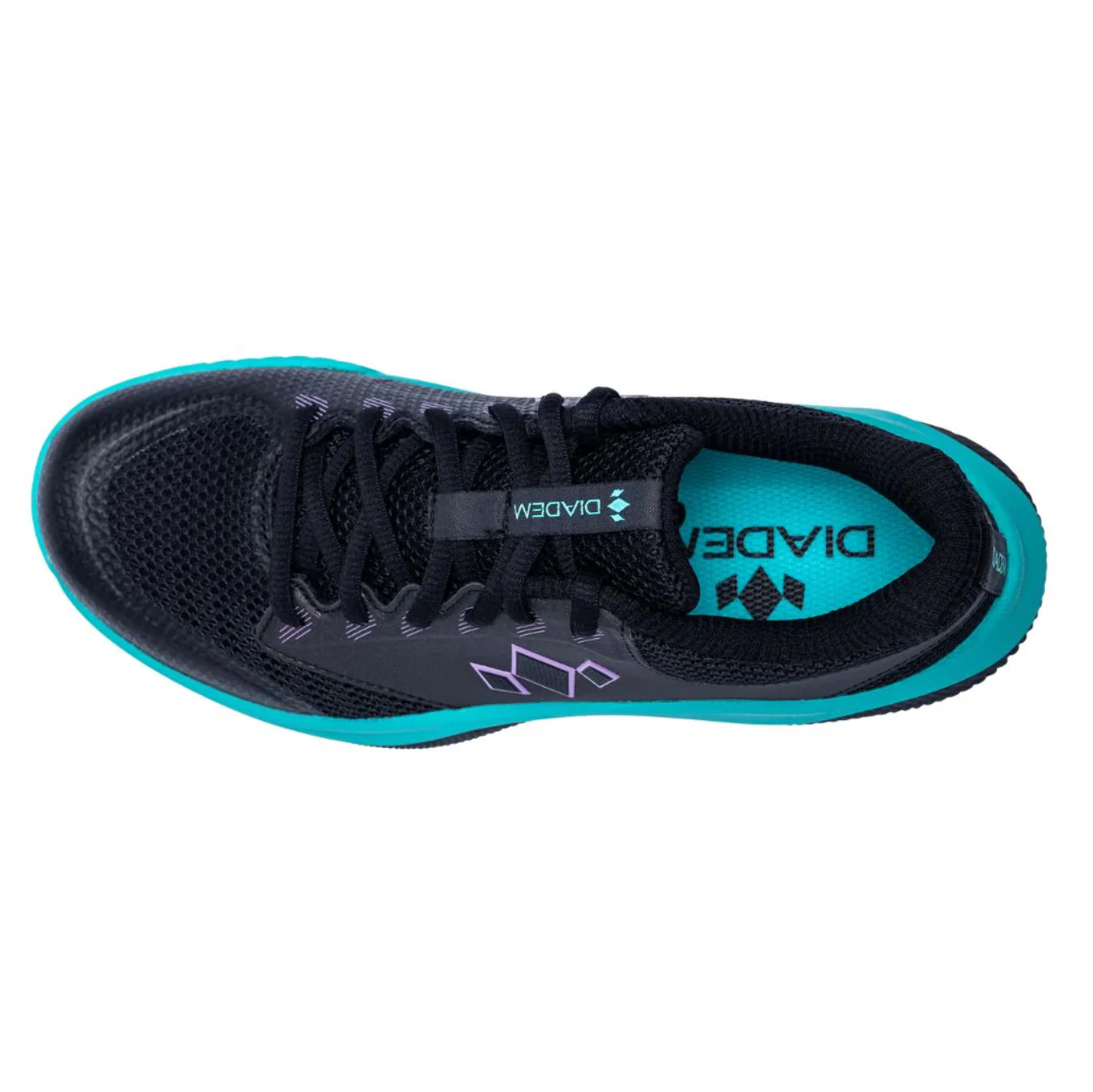 Diadem Women's Court Flo Pickleball Shoes Black/Teal - Image 5