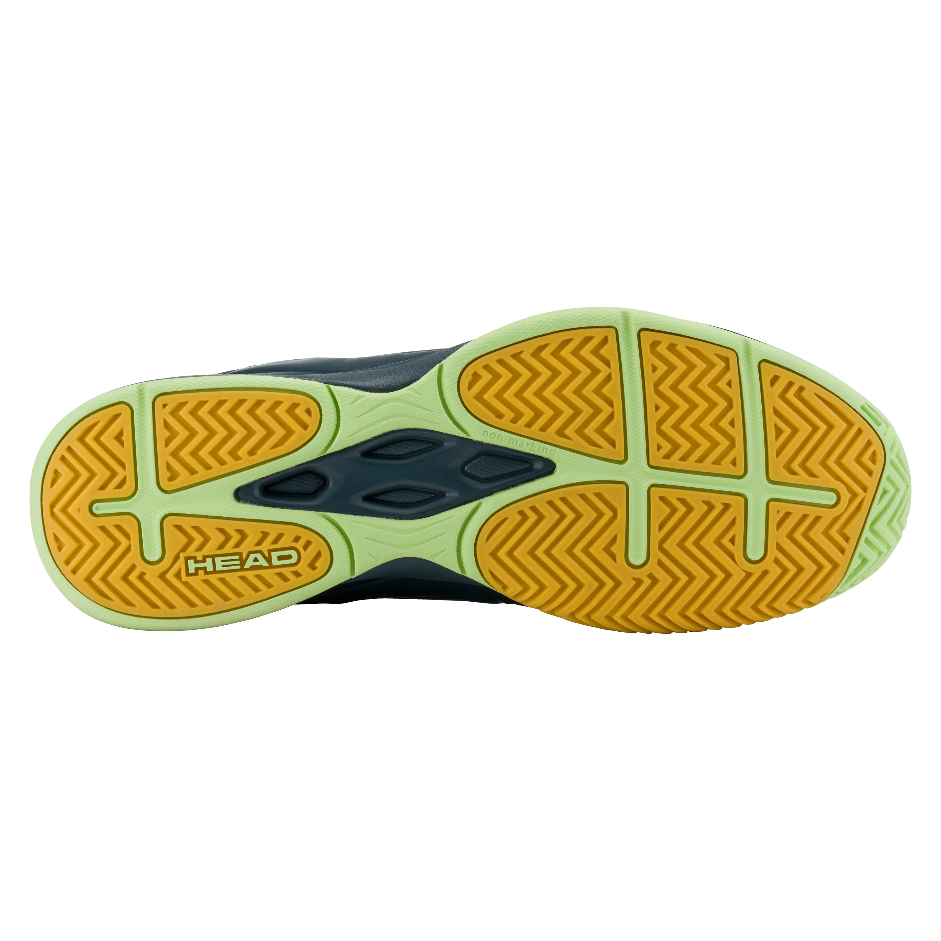HEAD Men's Grid 3.5 Indoor Shoe Navy Lime - Image 2