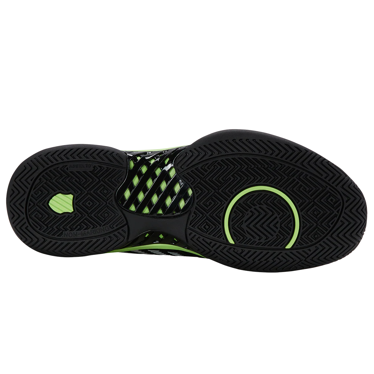 K-Swiss Men's Express Light 3 Tennis Shoes Black Green - Image 2