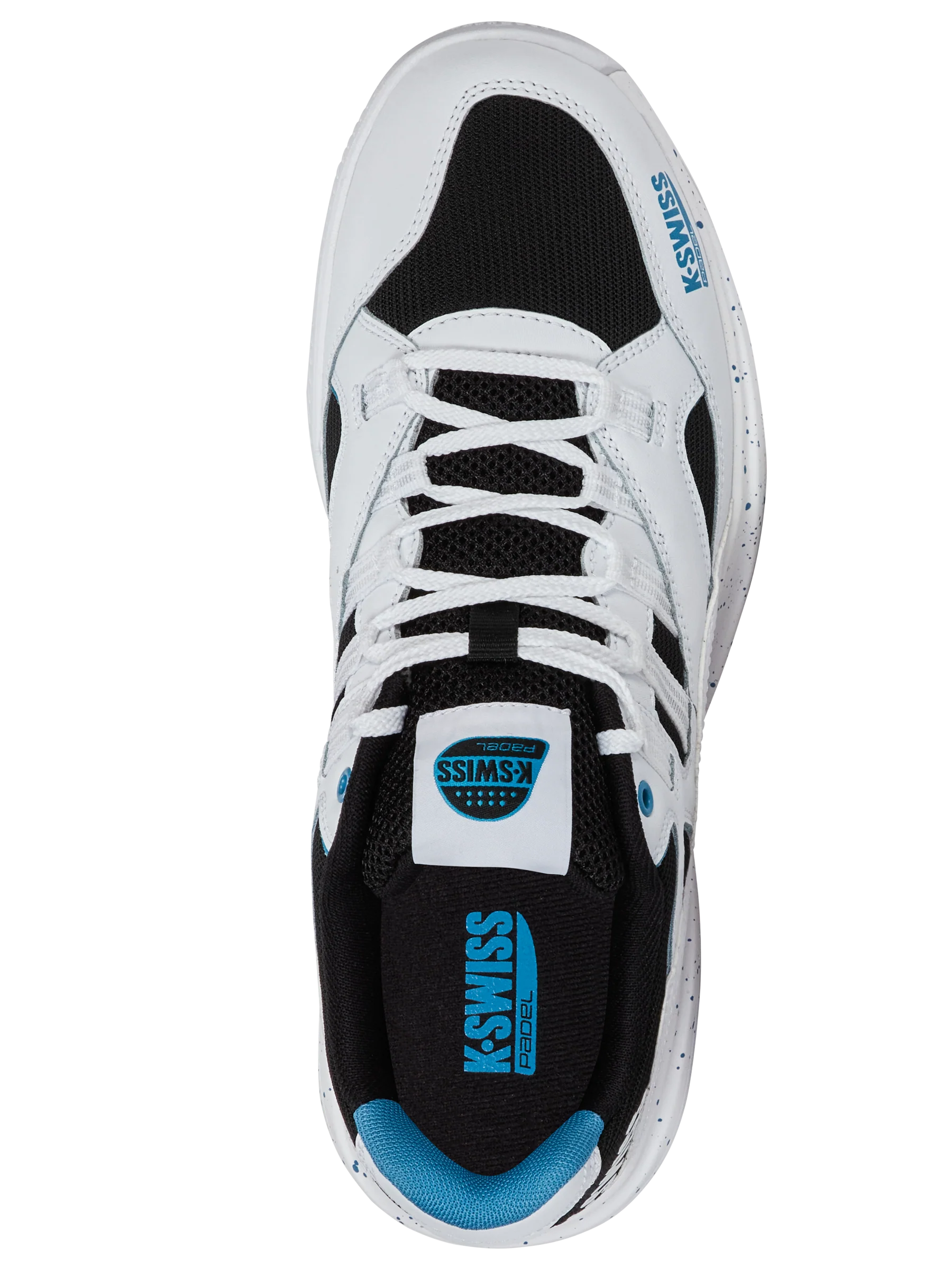 K-Swiss Men's Tura Team Padel Shoes White Black Blue - Image 3