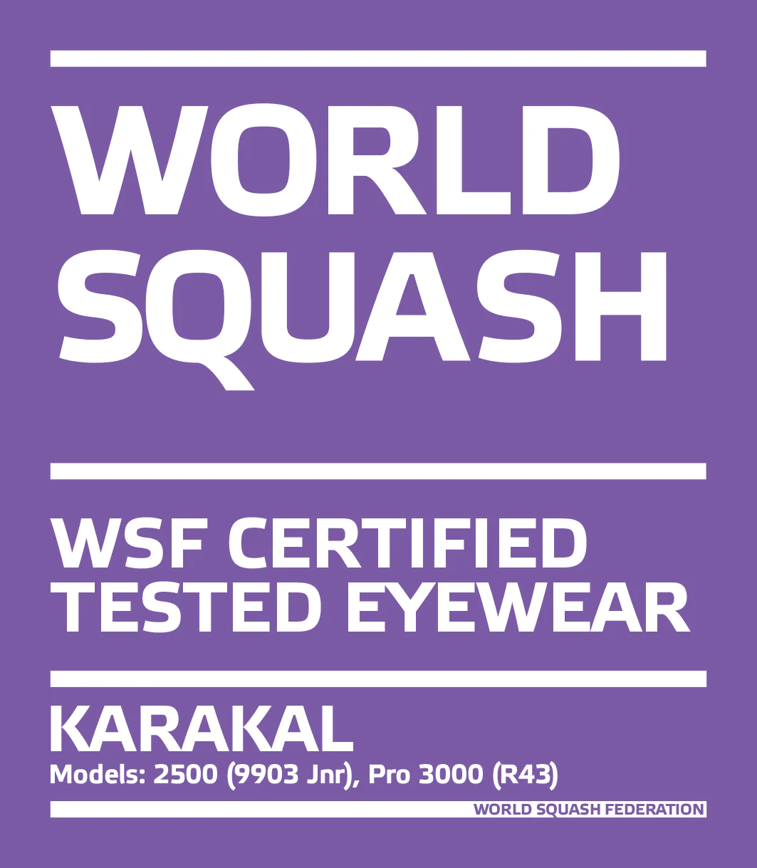 Karakal Pro 3000 Squash Eyewear Black Red - Image 2