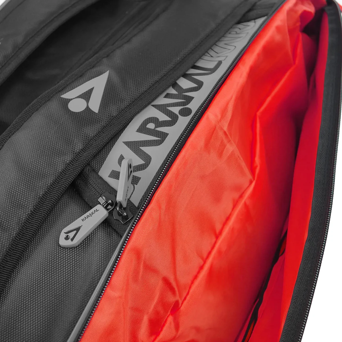 Karakal Pro Tour Comp 2.2 Racket Bag Grey - Image 8