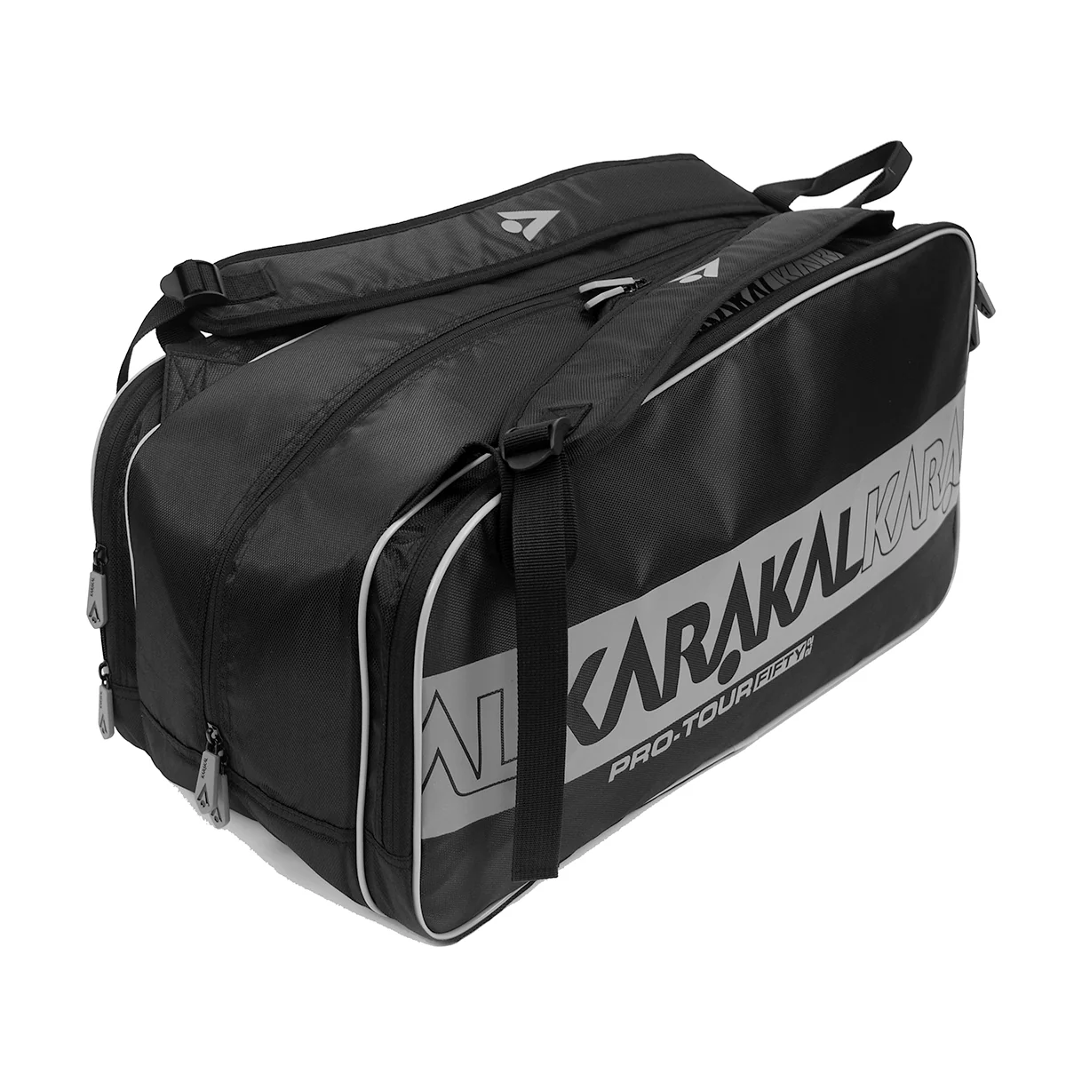 Karakal Pro Tour Fifty 2.2 Short Racket Bag Black Grey - Image 2