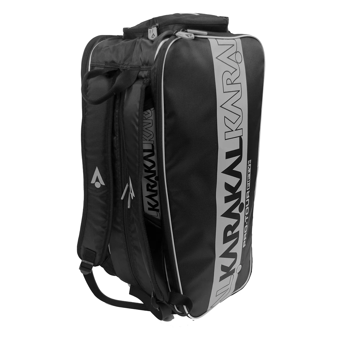 Karakal Pro Tour Fifty 2.2 Short Racket Bag Black Grey - Image 5