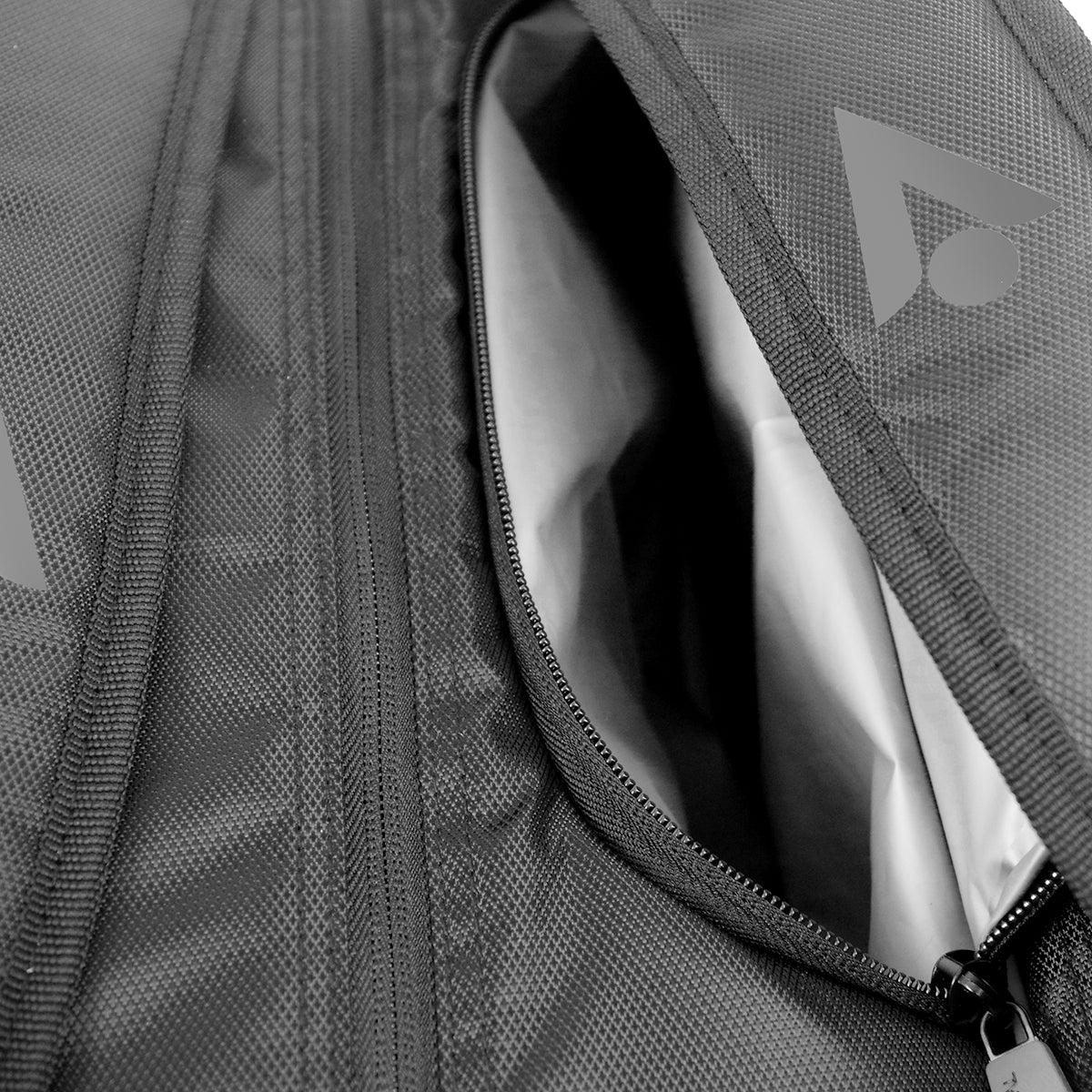 Karakal Pro Tour Fifty 2.2 Short Racket Bag Black Grey - Image 7