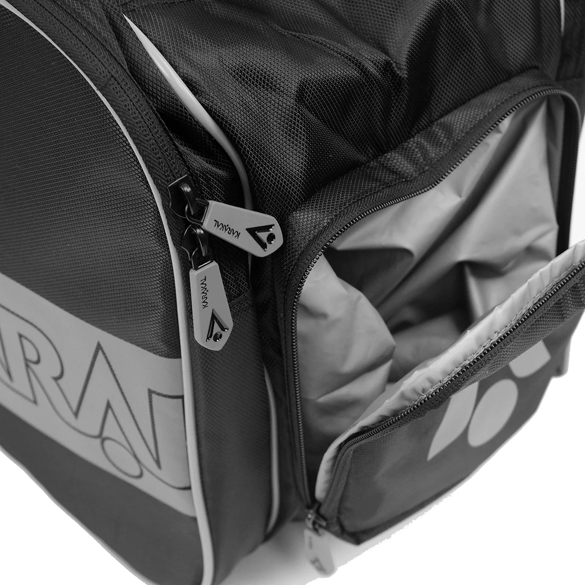 Karakal Pro Tour Fifty 2.2 Short Racket Bag Black Grey - Image 8
