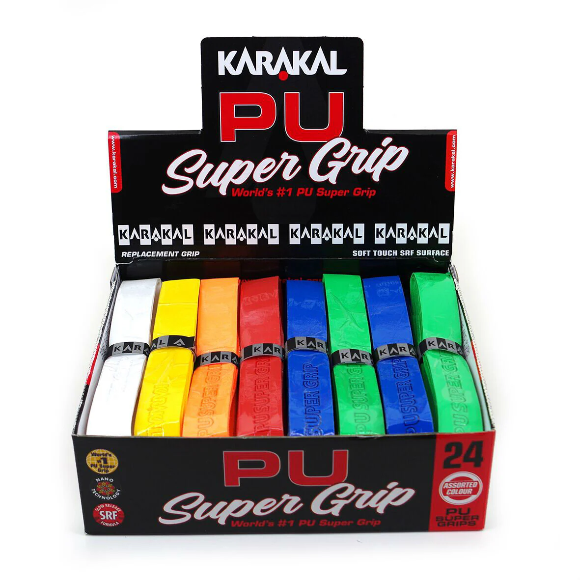 Karakal PU Super Grip Assorted - Box of 24 Grips - Image 3