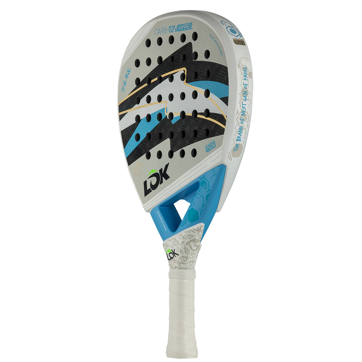 Lok Carb-on Hype Franco Dal Bianco Gen 2 Padel Racket - Image 3