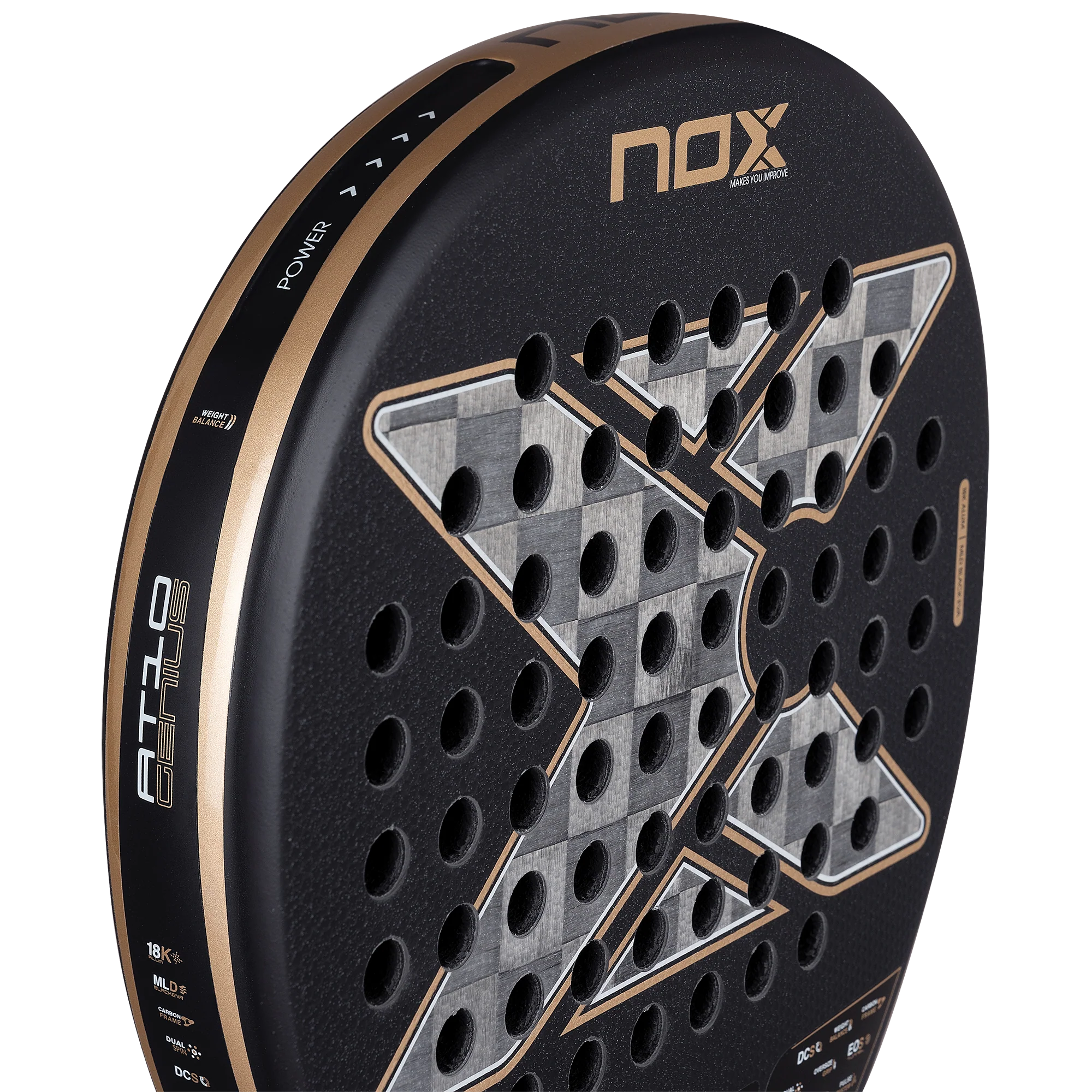 Nox AT10 Genius 18K Alum Agustin Tapia Padel Racket 26 - Image 6