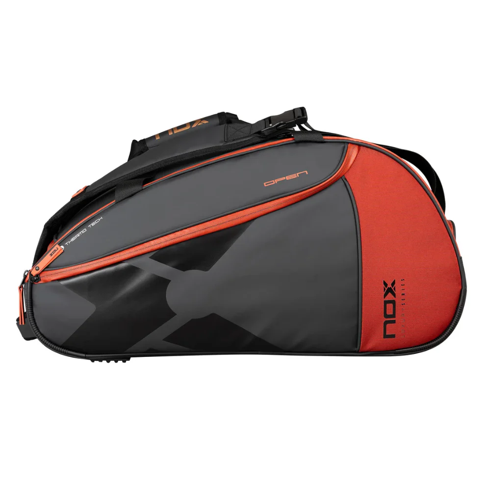 Nox Luxury Open Series Padel Bag Black Red - Image 2