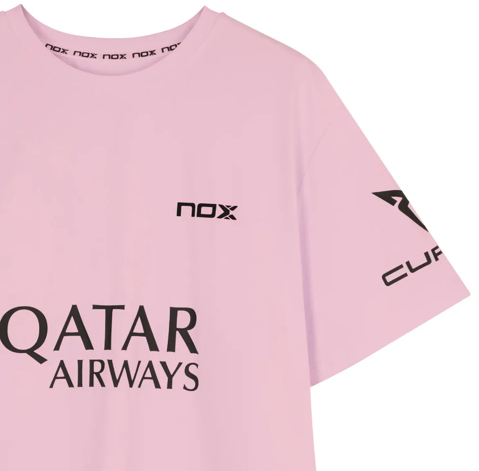 Nox Men's Agustin Tapia AT10 Sponsor T-Shirt Pink - Image 3