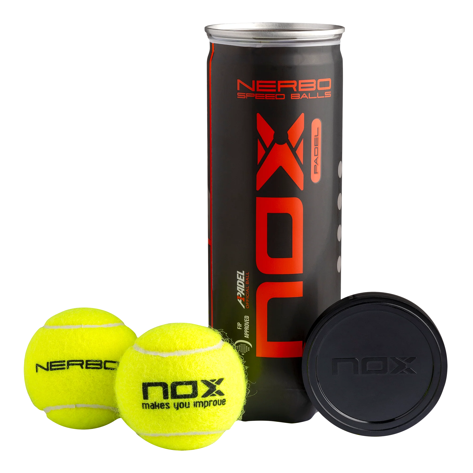 Nox Nerbo Padel Balls - 3 Ball Tube - Image 2