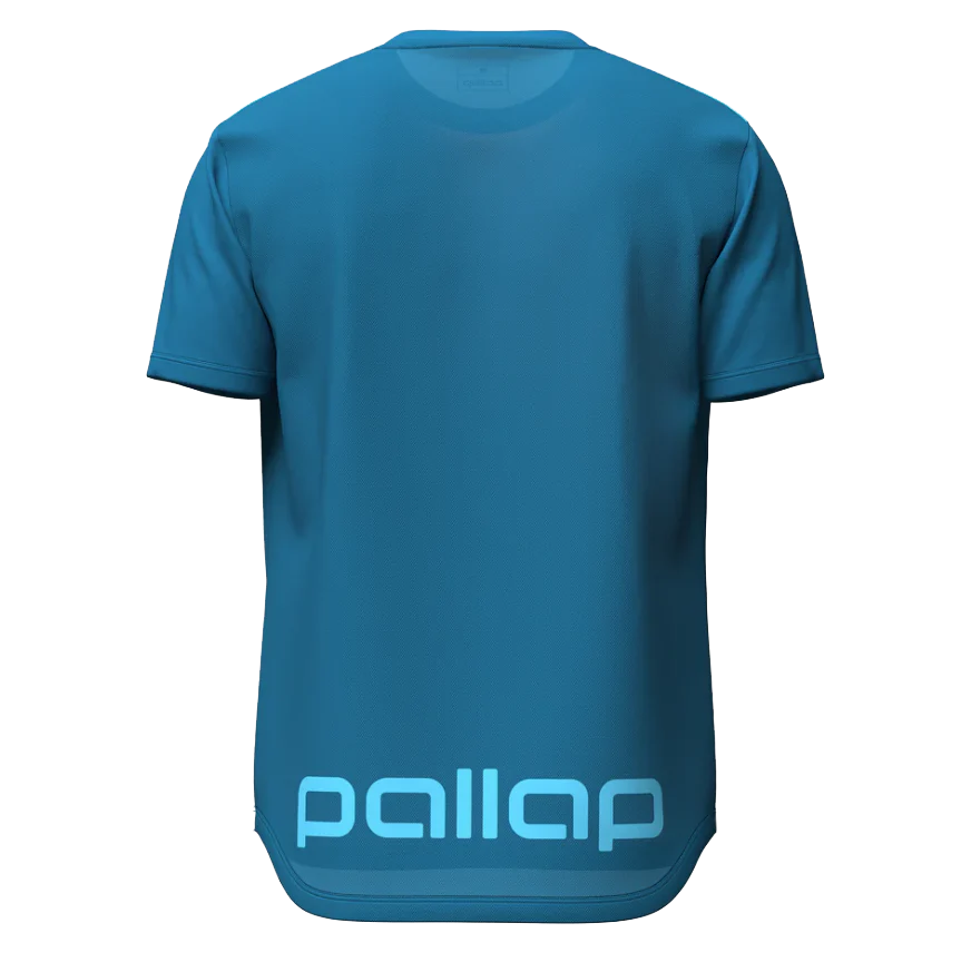Pallap Men's Tech T-Shirt Petrol Blue - Image 2