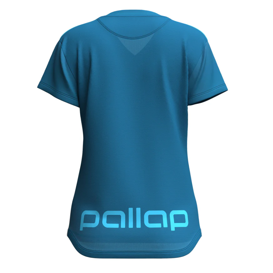 Pallap Women's Technical T-Shirt Petrol Blue - Image 2